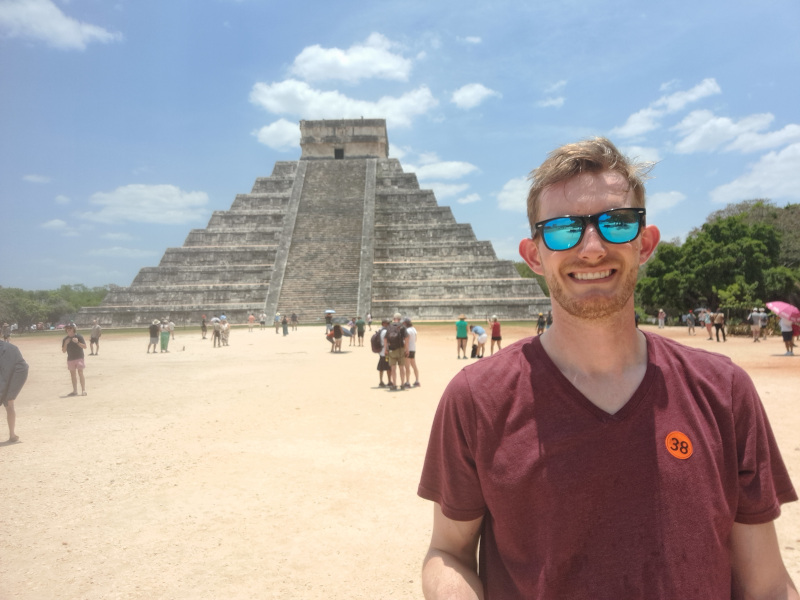 Myself in front of Chichen Itza in Mexico.