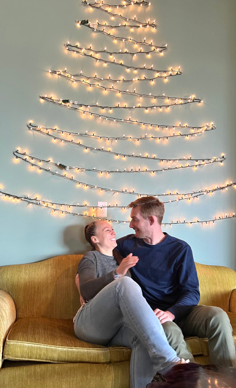 Emily and I on a couch at a brewery in Louisville, KY.