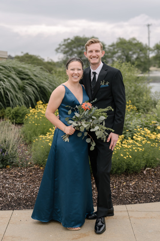 Emily and I during formal wedding photos in Wisconsin.